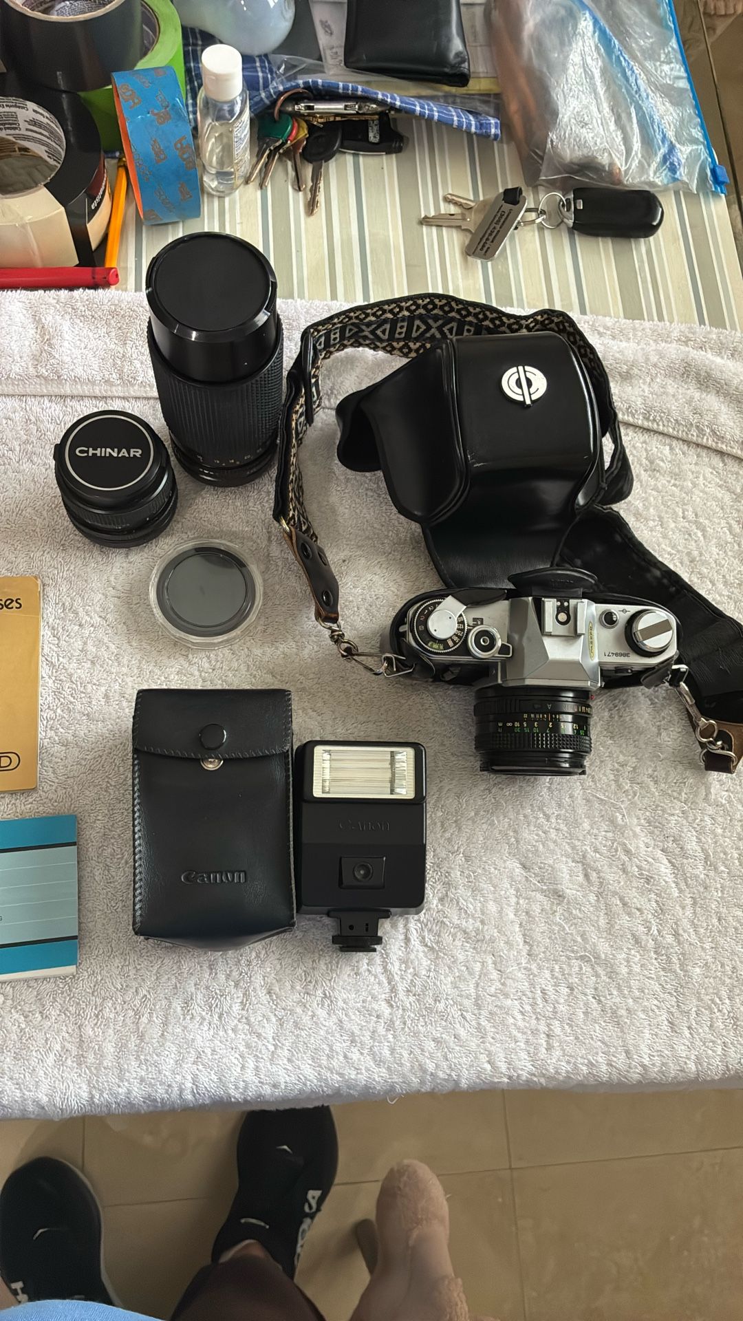 Canon AE-1 Camera and Accessories
