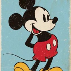 Mickey Mouse - Retro Disney Classic 24x36 Poster Art Print - Brand New