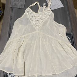 Cream American Eagle Tank