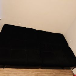 Black Cushioned Futon