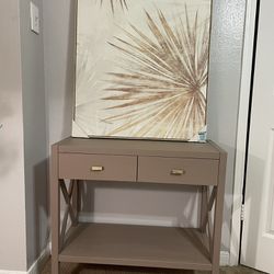 Brown Refinished Console Table