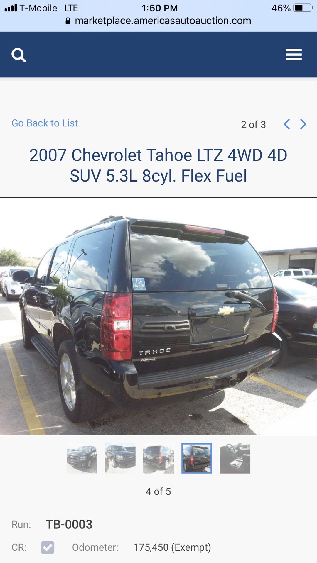 2007 Chevorlet Tahoe 4x4