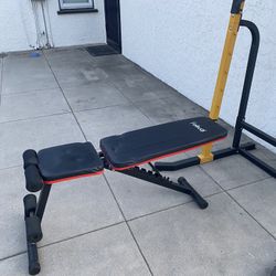 Weight Bench For Bench Press with Resistance Band Attachments