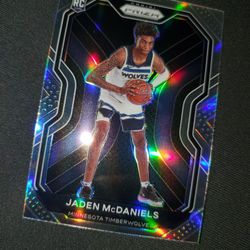 Prizm Silver Jaden McDaniels RC