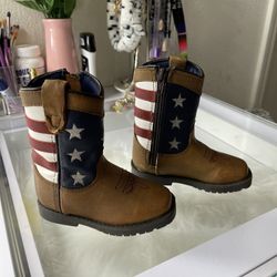 Cody James Flag Toddler Boy Boots 