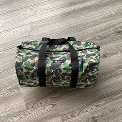 A bathing ape bape camo duffel gym bag