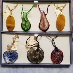 Glass Pendant Necklace