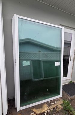 Brand New 144W x 80H Aluminum Sliding Glass Door with Frame and Handles