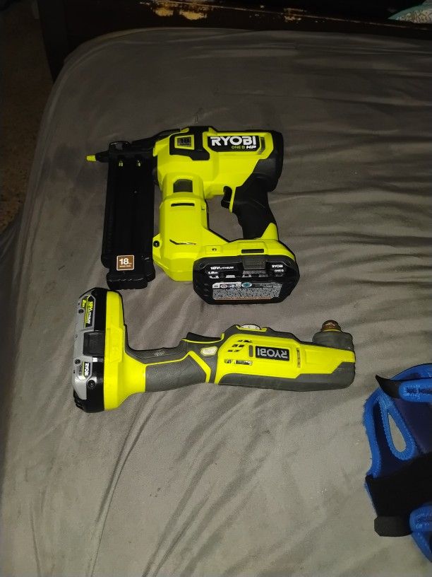 Ryobi 18g Brad Nailer And Multi Tool