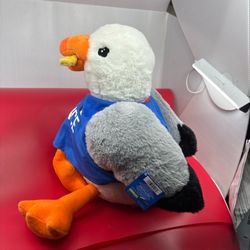Fiesta France Soccer Seagull Plush Toy With Blue Shirt & Soccer Ball