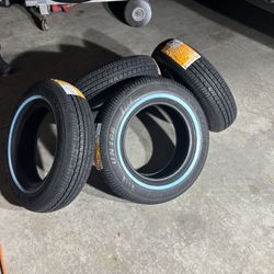 Travelstar Tires 13x7 White Walls