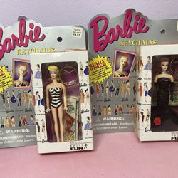 Two 1990’s Barbie Keychains