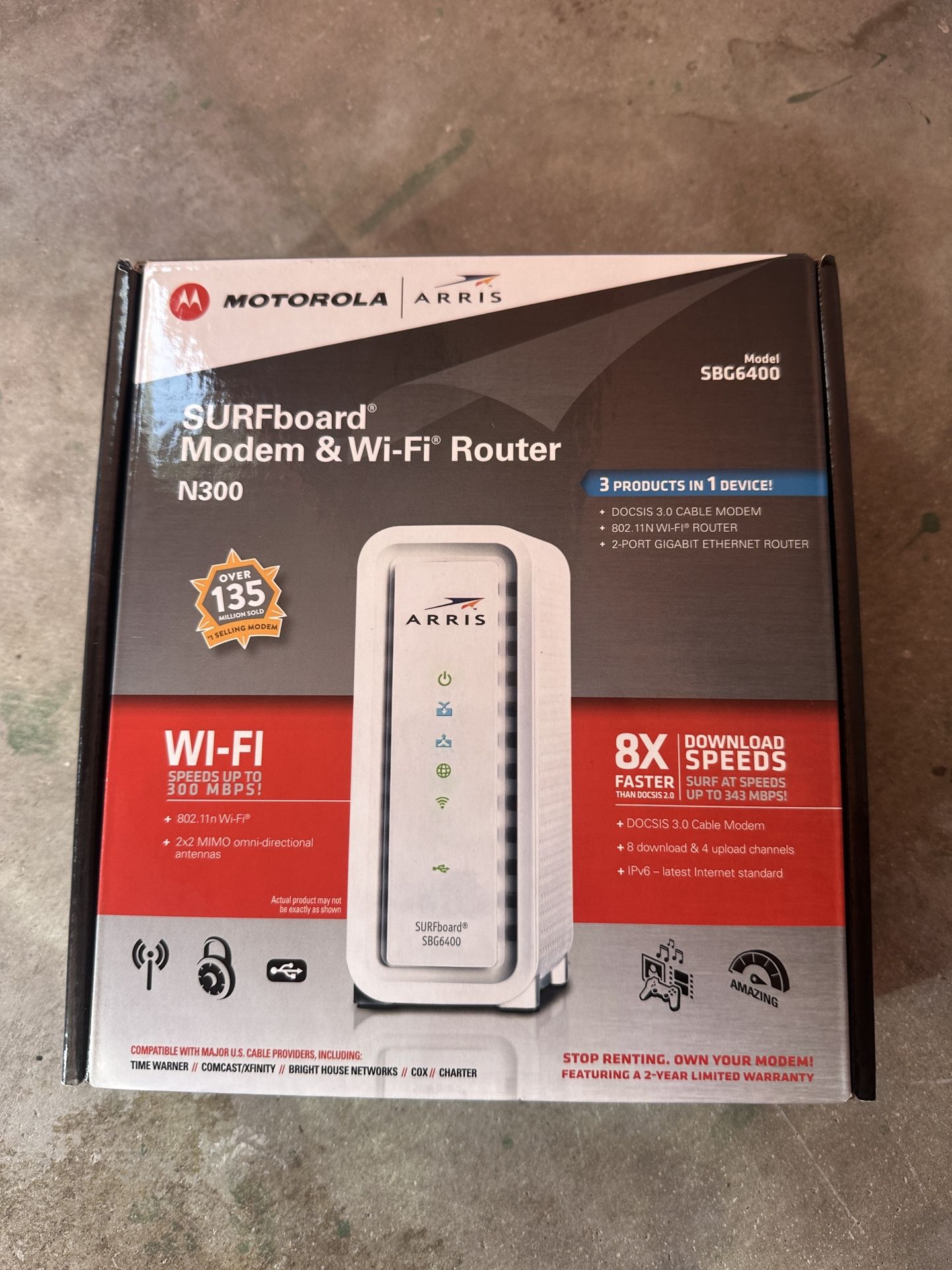 Arris Surfboard 3.0 Modem & WiFi Router