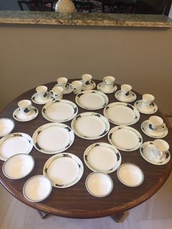 Cups & Saucers, breakfast & dinner plates, soup & salad bowls