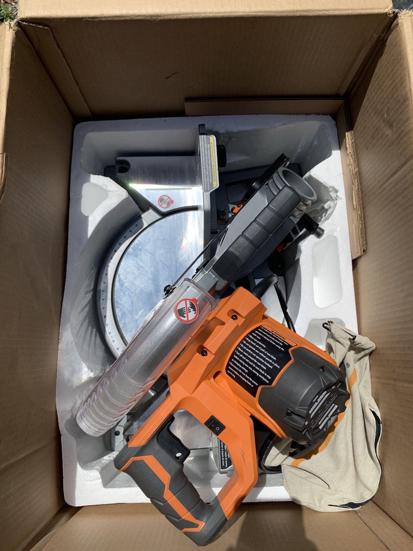 Miter saw 10 inches double bevel Ridgid