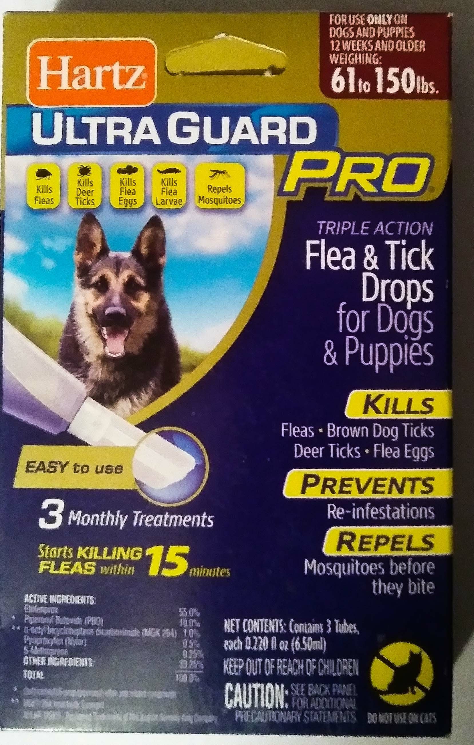 HARTZ ULTRAGUARD PRO FLEA TREATMENT - NEW