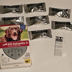 $60 K9 Advantix® II Over 55 lbs Dog Flea & Tick Treatment. 7 doses.