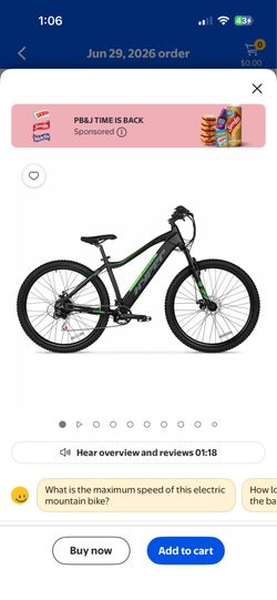 Hyper electric mountain bike