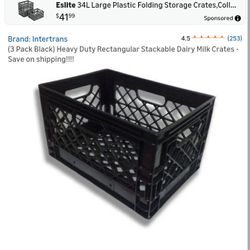 Milk Crates Mixed Blue