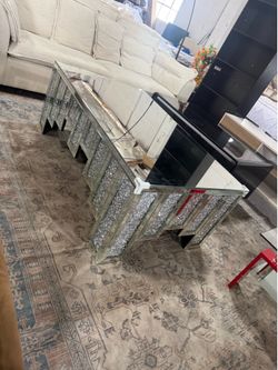 Diamond Crush Glass Coffee Table WXF-563