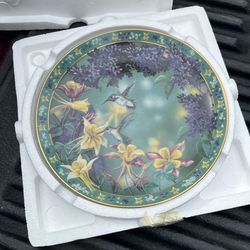 Hummingbird Collectors plate 