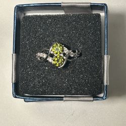 CZ Fashion Ring Rhodium Plated 