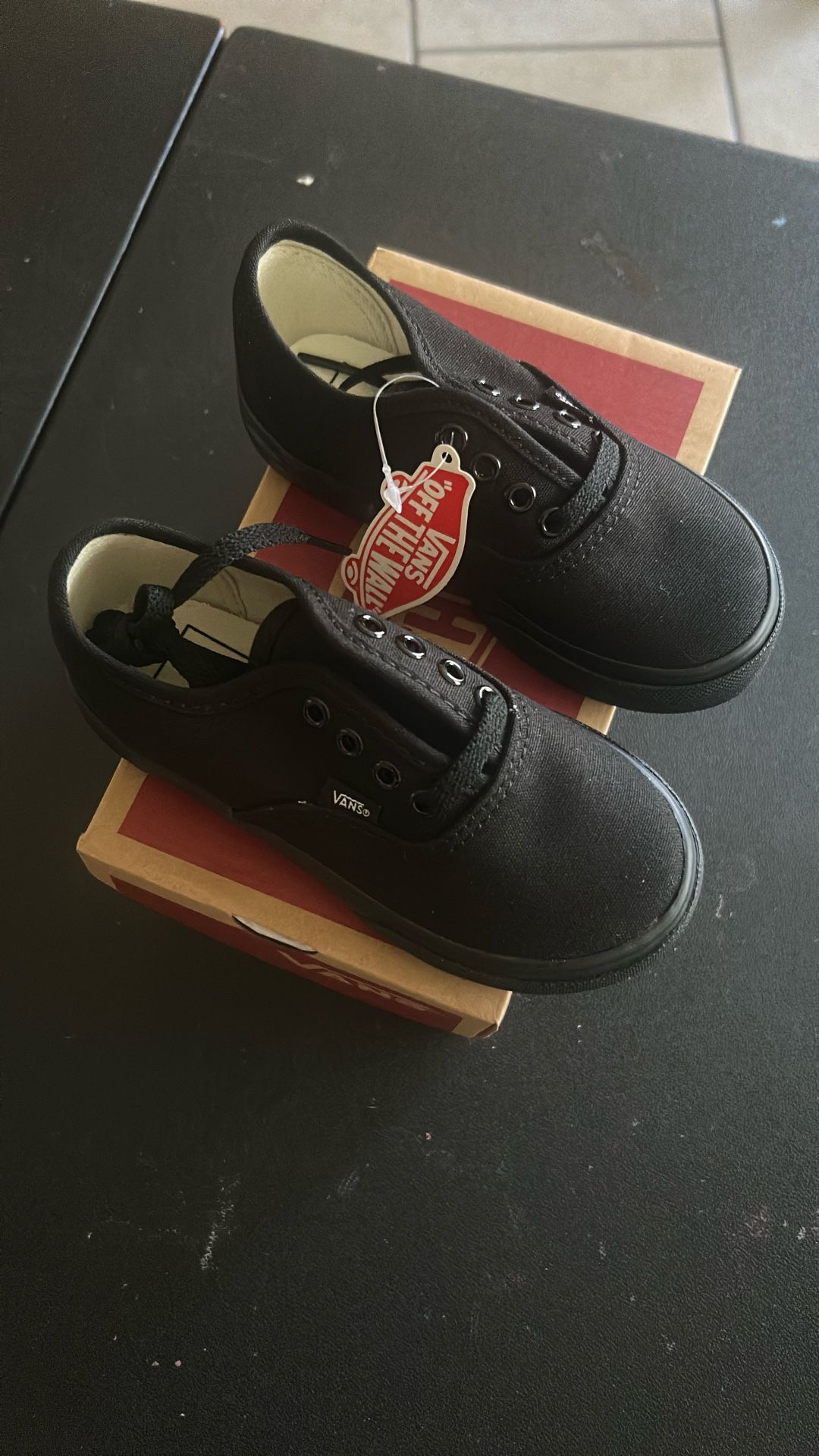 Vans Authentic Black Size 8T