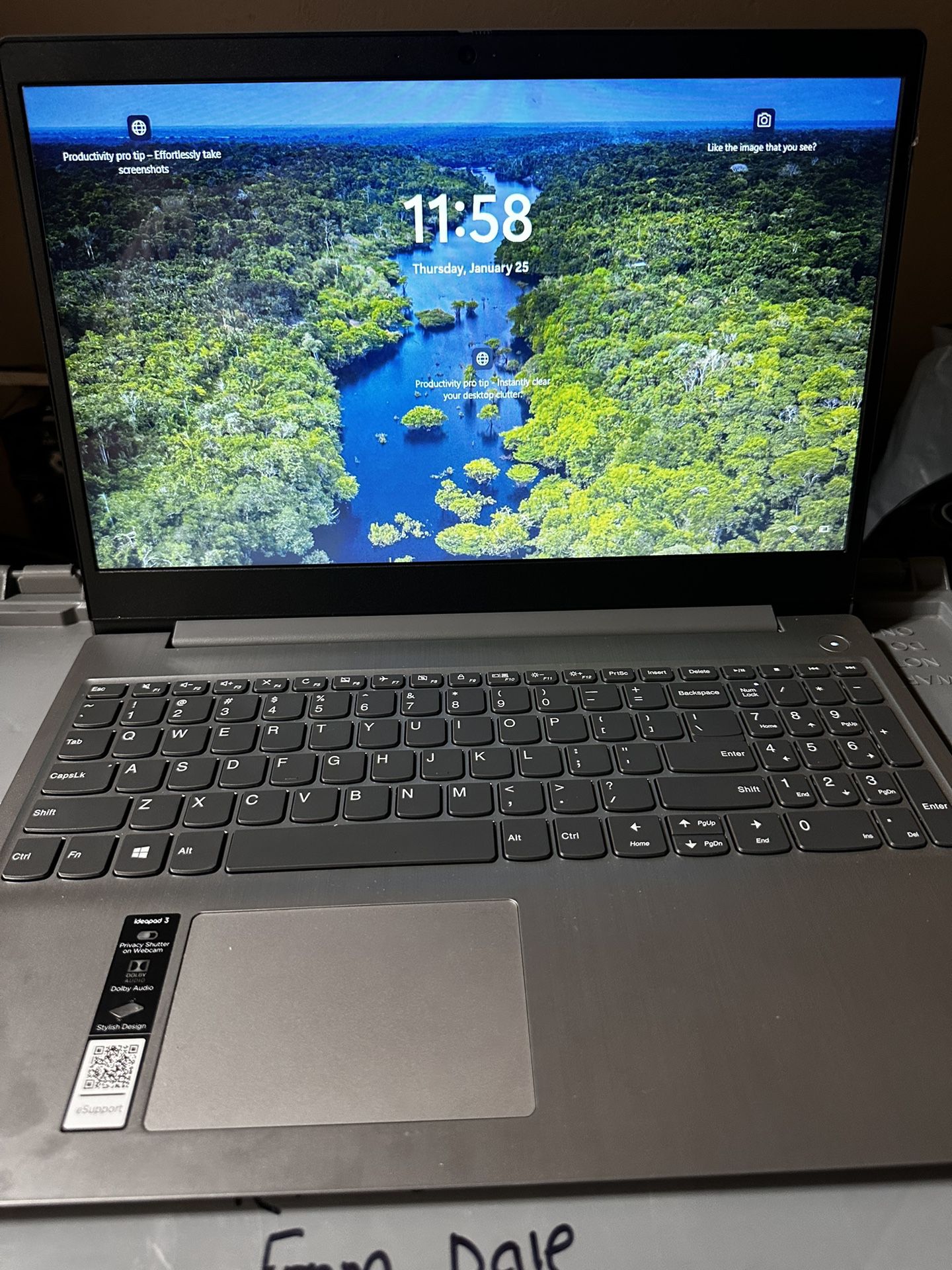 Lenovo Laptop Works Perfect 
