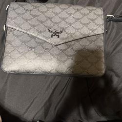MCM Unisex Crossbody Bag Gray