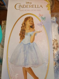 Cinderella Costume. Complete with Hair &shoes Disney