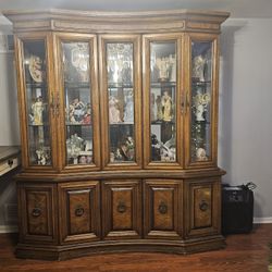 Solid Wood China Cabinet 