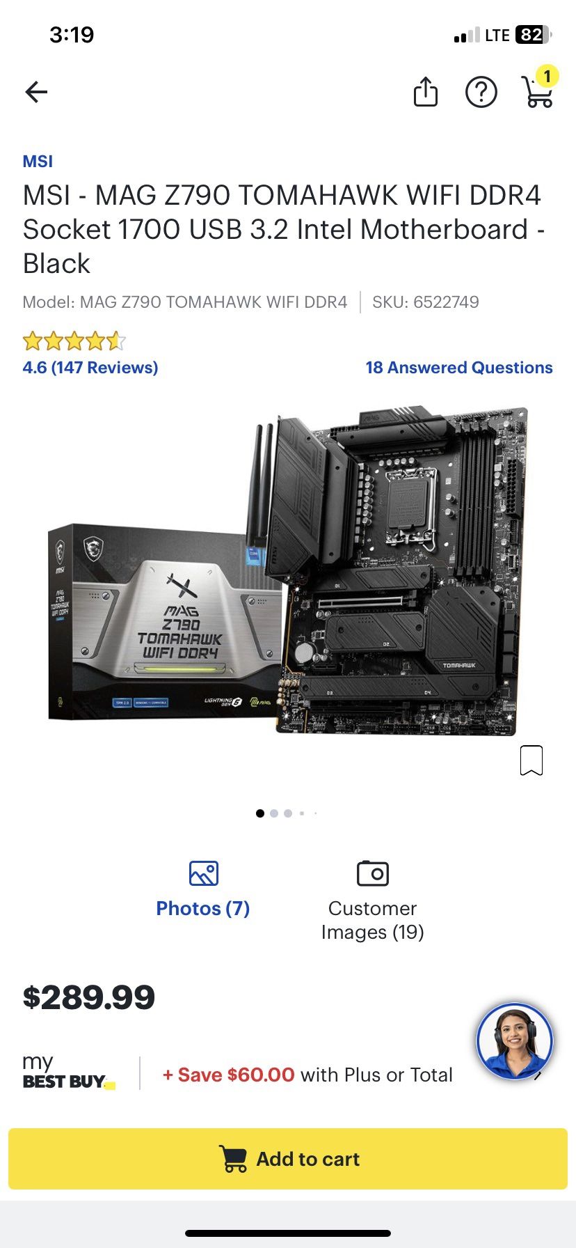 Mag Z790 Tomahawk DDr4 Wifi