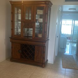 Bahama Rattan China Cabinet