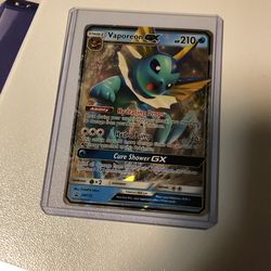 Vaporeon GX Ultra Rare Holo Promo