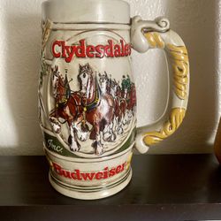 Vintage 1983 Budweiser Beer Stein