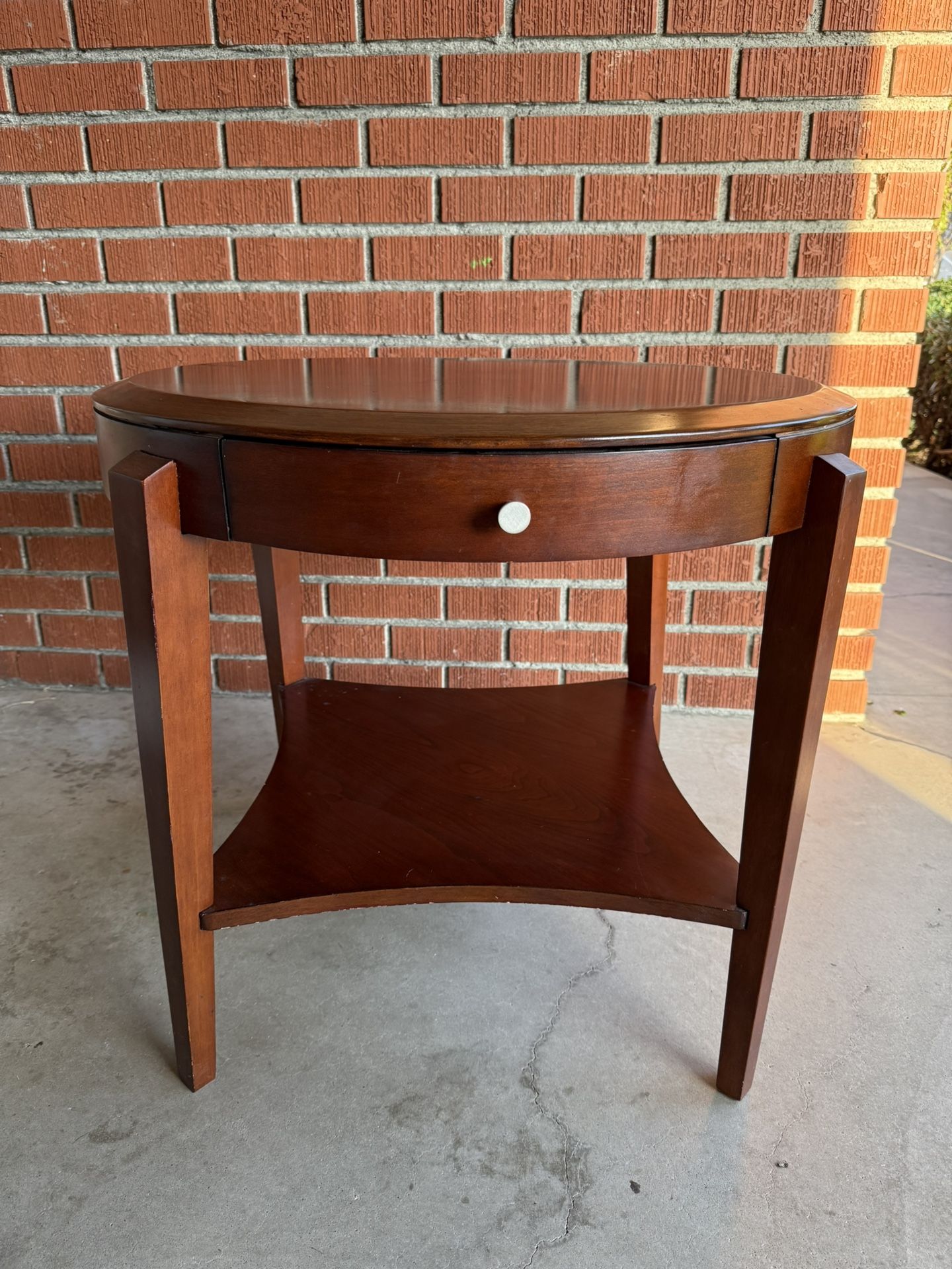MCM Round side table/Accent table/ Night stand