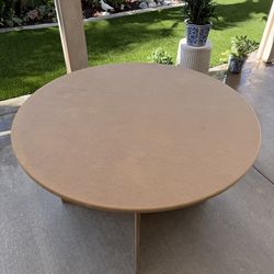 Round picnic or party Table 48” W x 30” H set of two great condition.