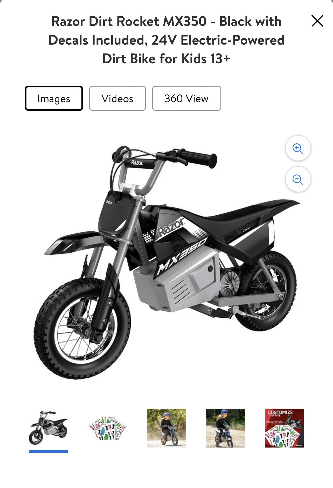 Mx 350 Razor Electric Motorcycle For Kids Razor MX350 Dirt Rocket