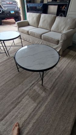 White round table