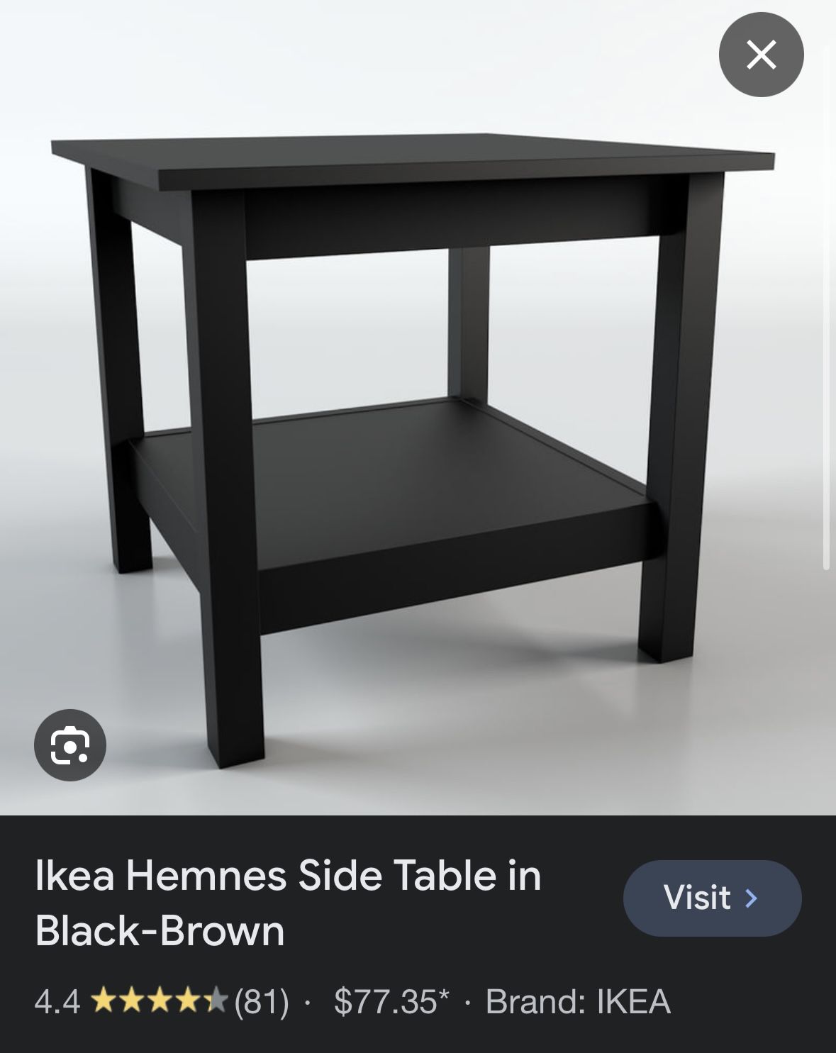 IKEA Hemnes Side Table black brown for Sale in Los Angeles, CA OfferUp