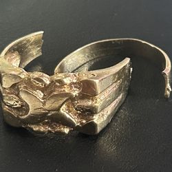 gold nugget ring 10k 