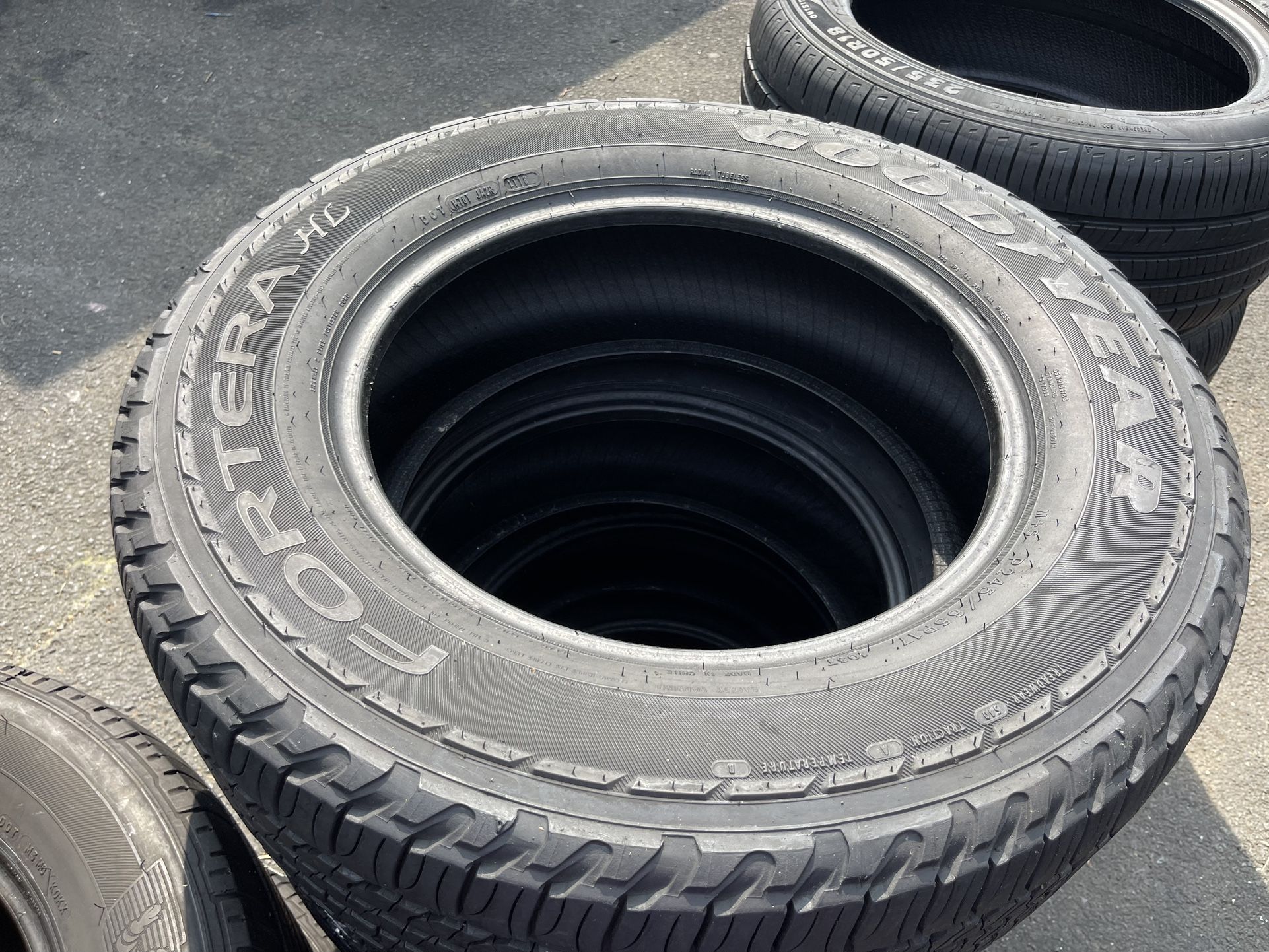 245/65/17 Goodyear set of used tires in great condition 300 plus tax