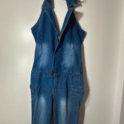 Source Unknown Women's Blue and Navy Jumpsuit
