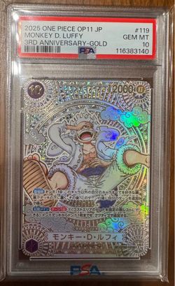 Gold luffy jp PSA 10