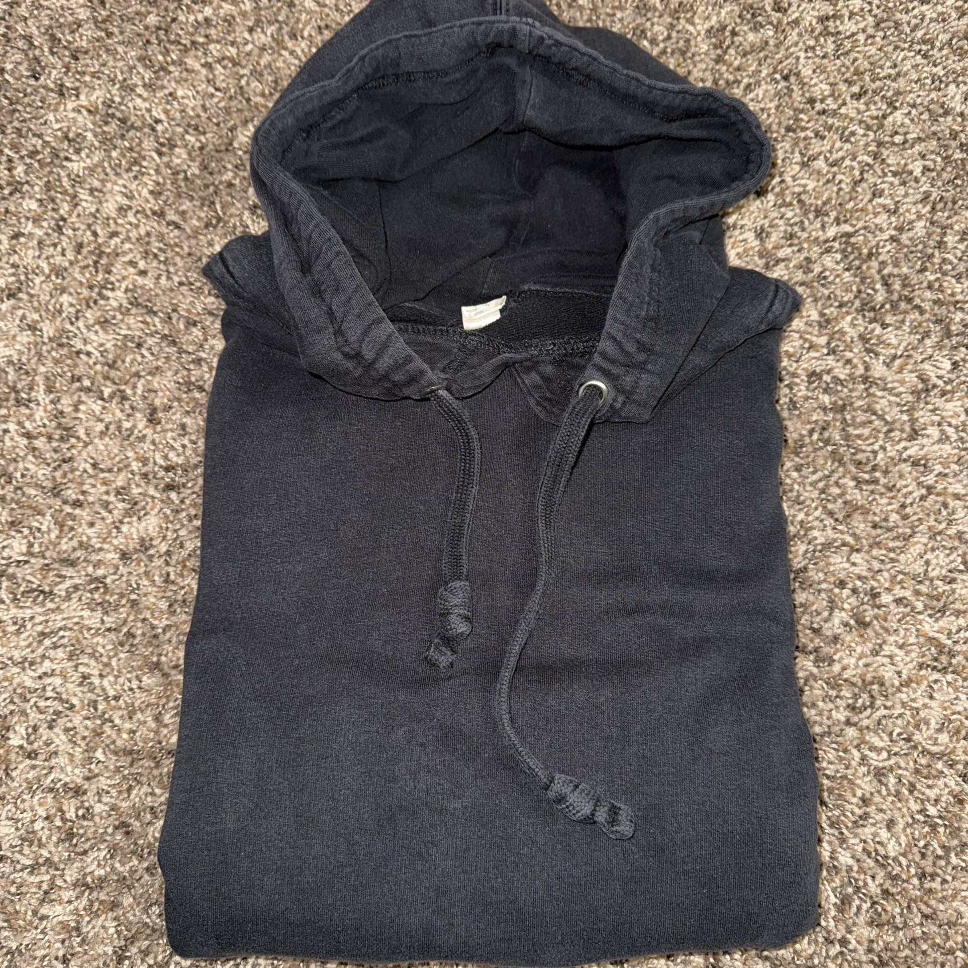 BLANK BLACK SWEATSHIRT HOODIE
