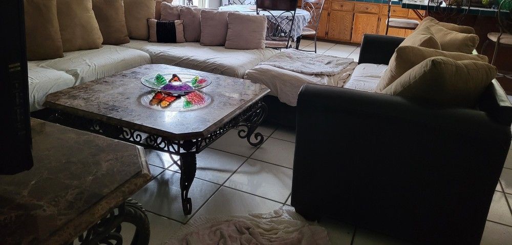 Sectional,Plus Sofa And Ottoman 