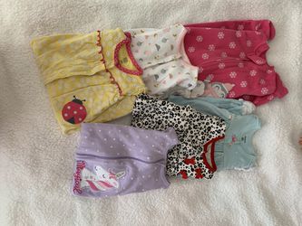 Lot of 6 Baby Clothes Girls size 6m