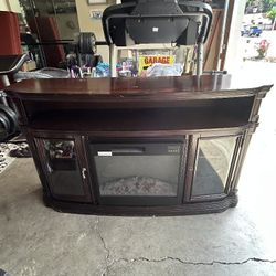 FIREPLACE TV STAND