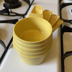 Tupperware, Kitchen, Vintage Tupperware Measuring Cups Yellow Set Of 4  Made In Usa