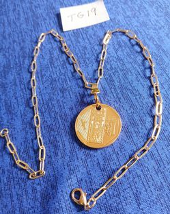 24K Gold Triple-Plated Coin Necklaces